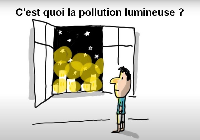 vidÃ©o &laquo;C'est quoi la pollution lumineuse ? - 1 jour, 1 question&raquo; (1 min 42 sec)